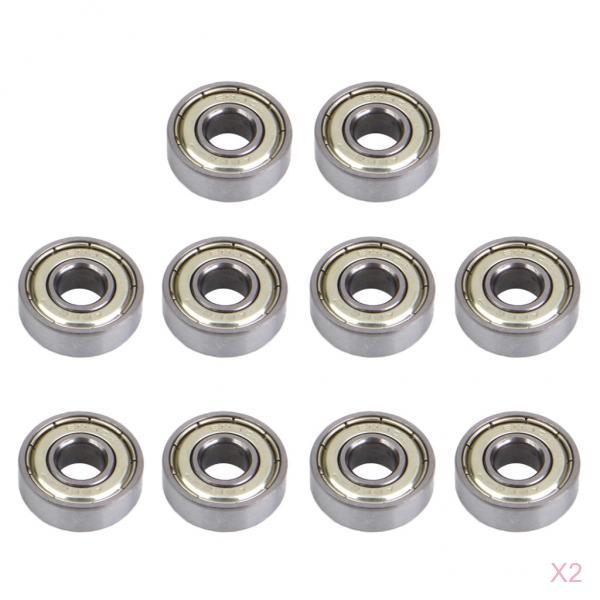 20Pcs 608 Skate Ball Bearings for Skateboard Scooter Hockey Silver