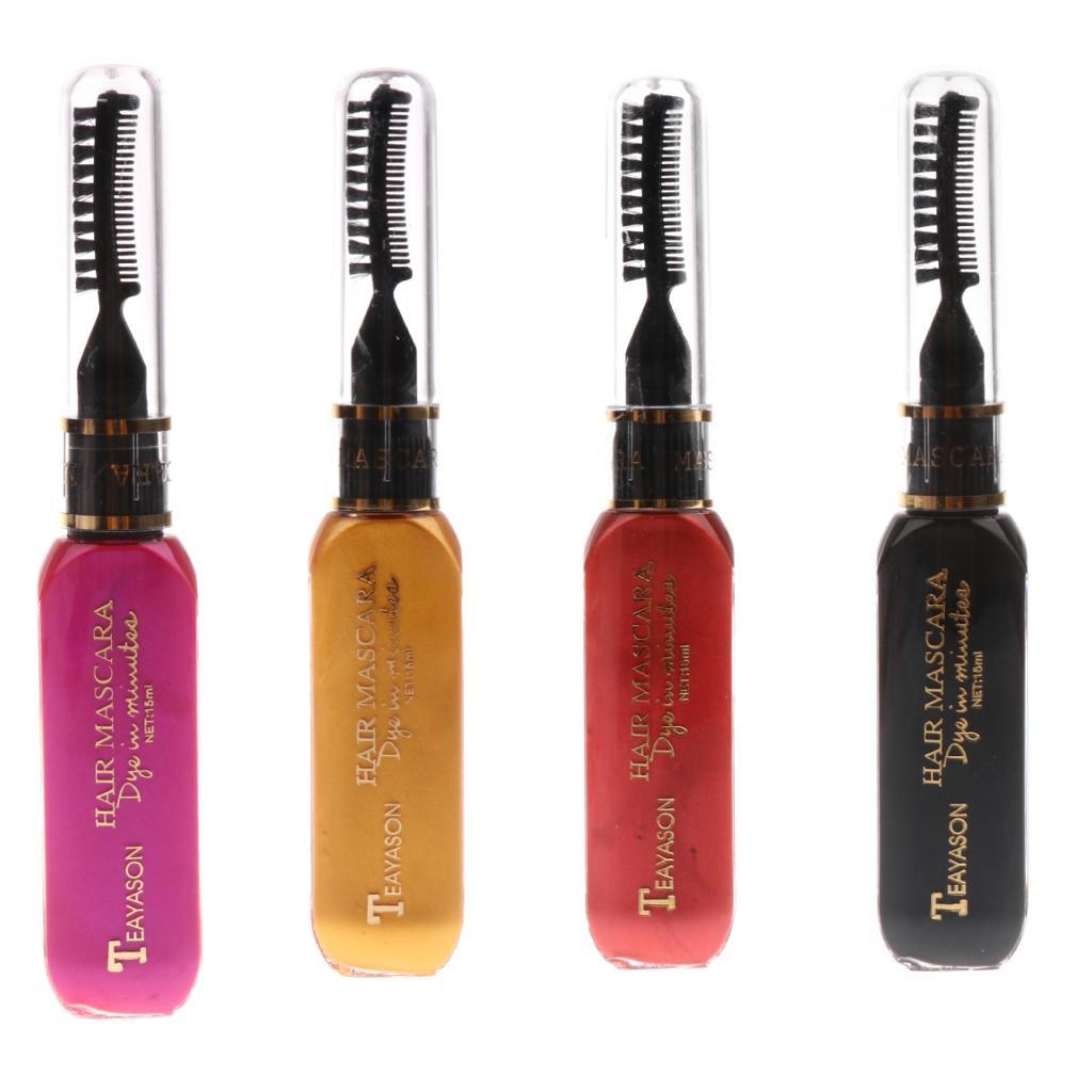 4PCS Temporary Disposable Hair Color Chalk Dye Tint Highlight Streak Mascara