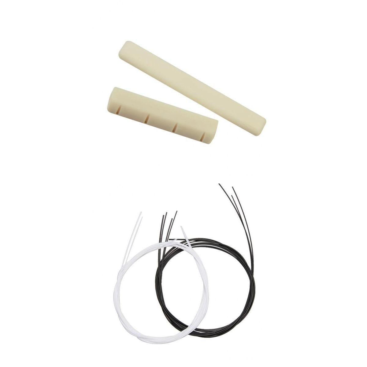 2 Set Ukulele Replacement String + Saddle Nut