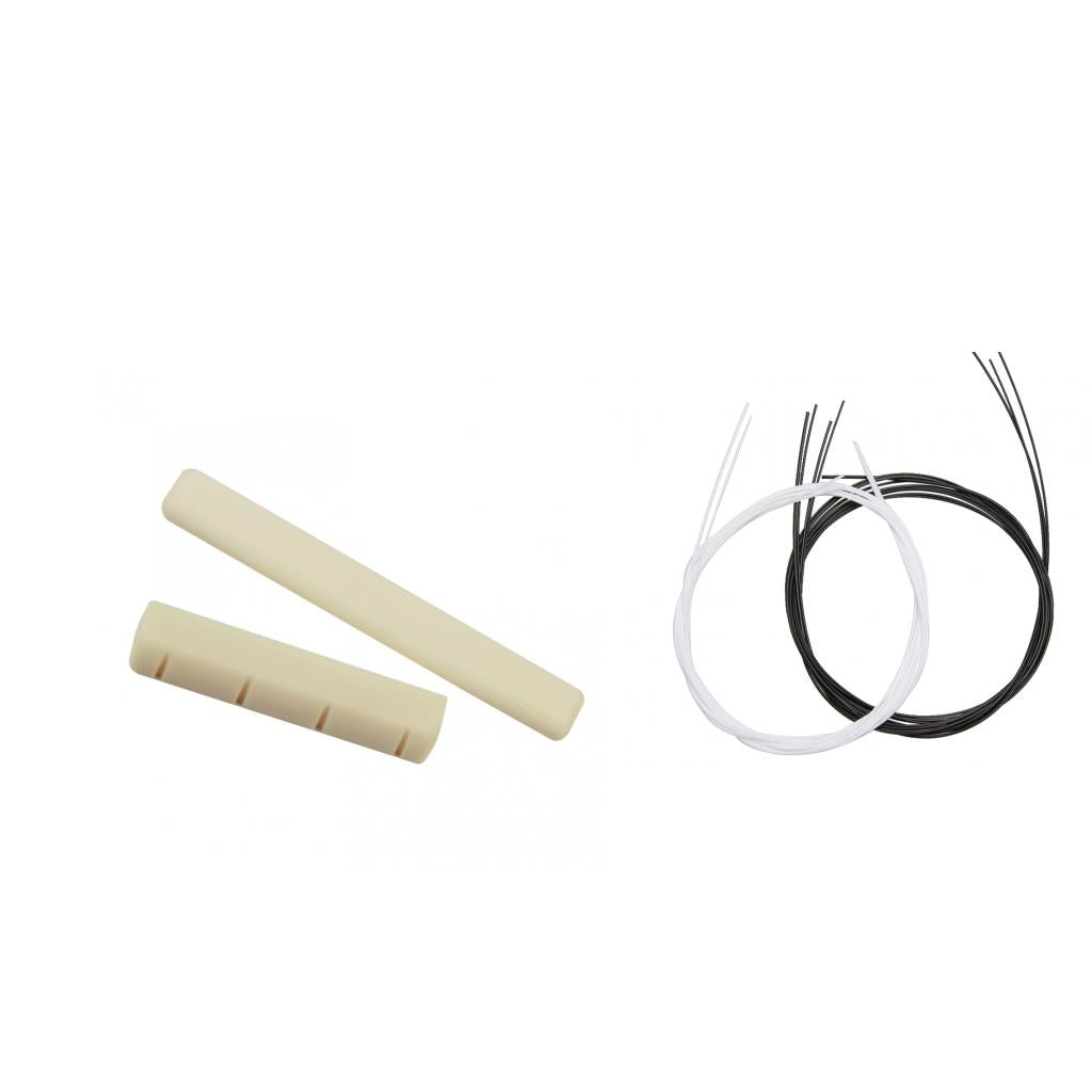 2 Set Ukulele Replacement String + Saddle Nut