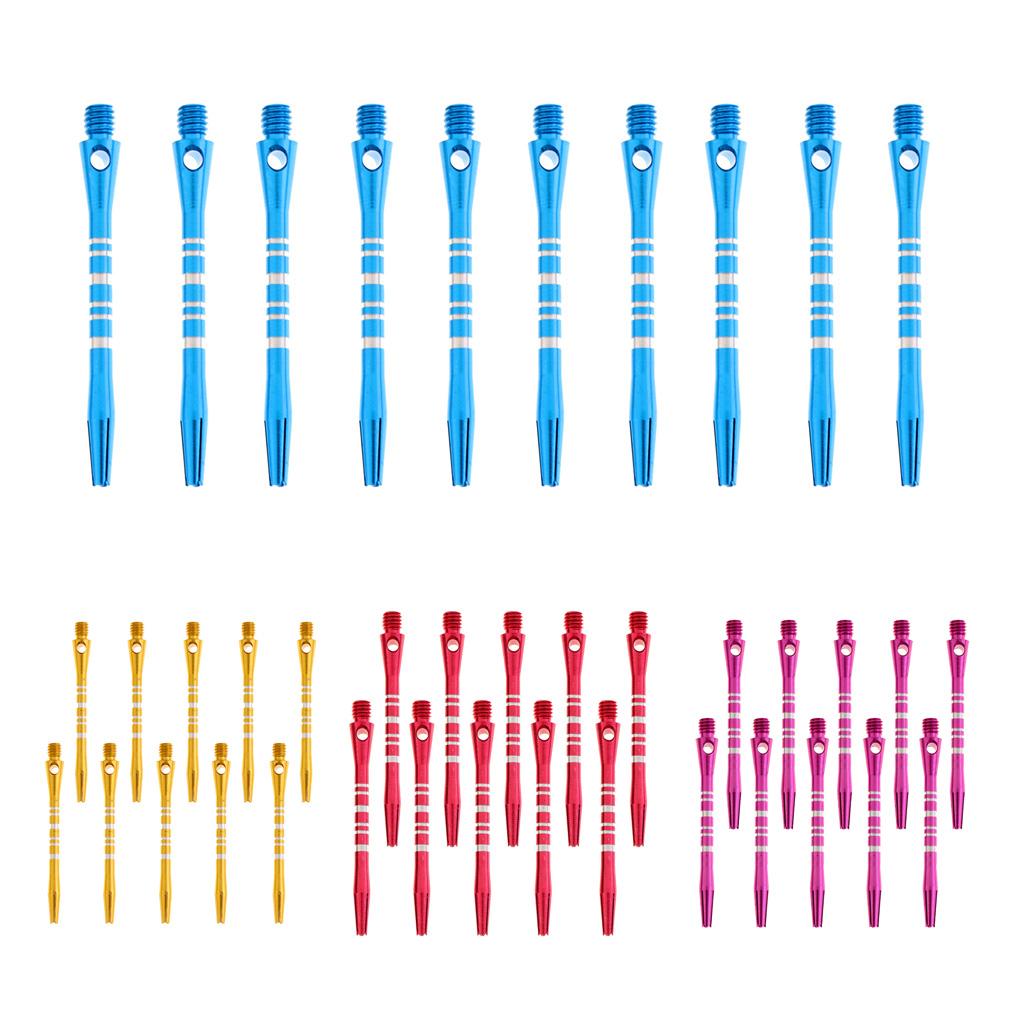 40 Pcs 52mm Thread Alloy Re-Grooved Dart Stems Shafts