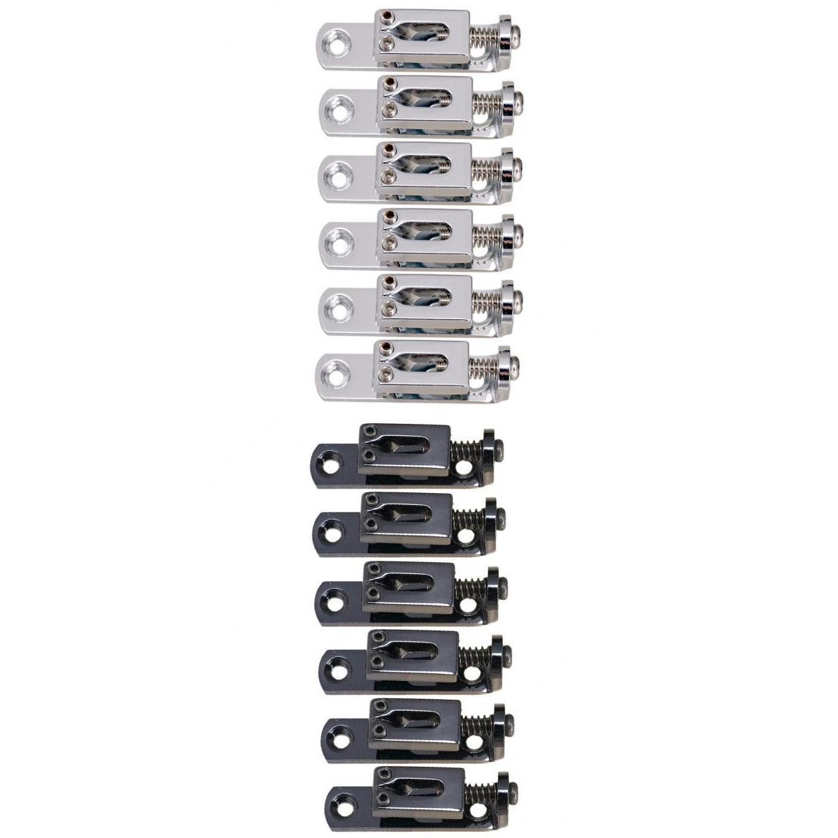 2 Colors Individual Single Bridge Saddles for 6-String Electric Guitar Parts