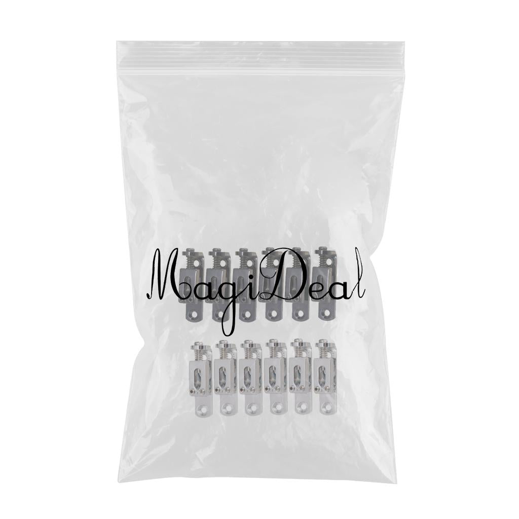 2 Colors Individual Single Bridge Saddles for 6-String Electric Guitar Parts
