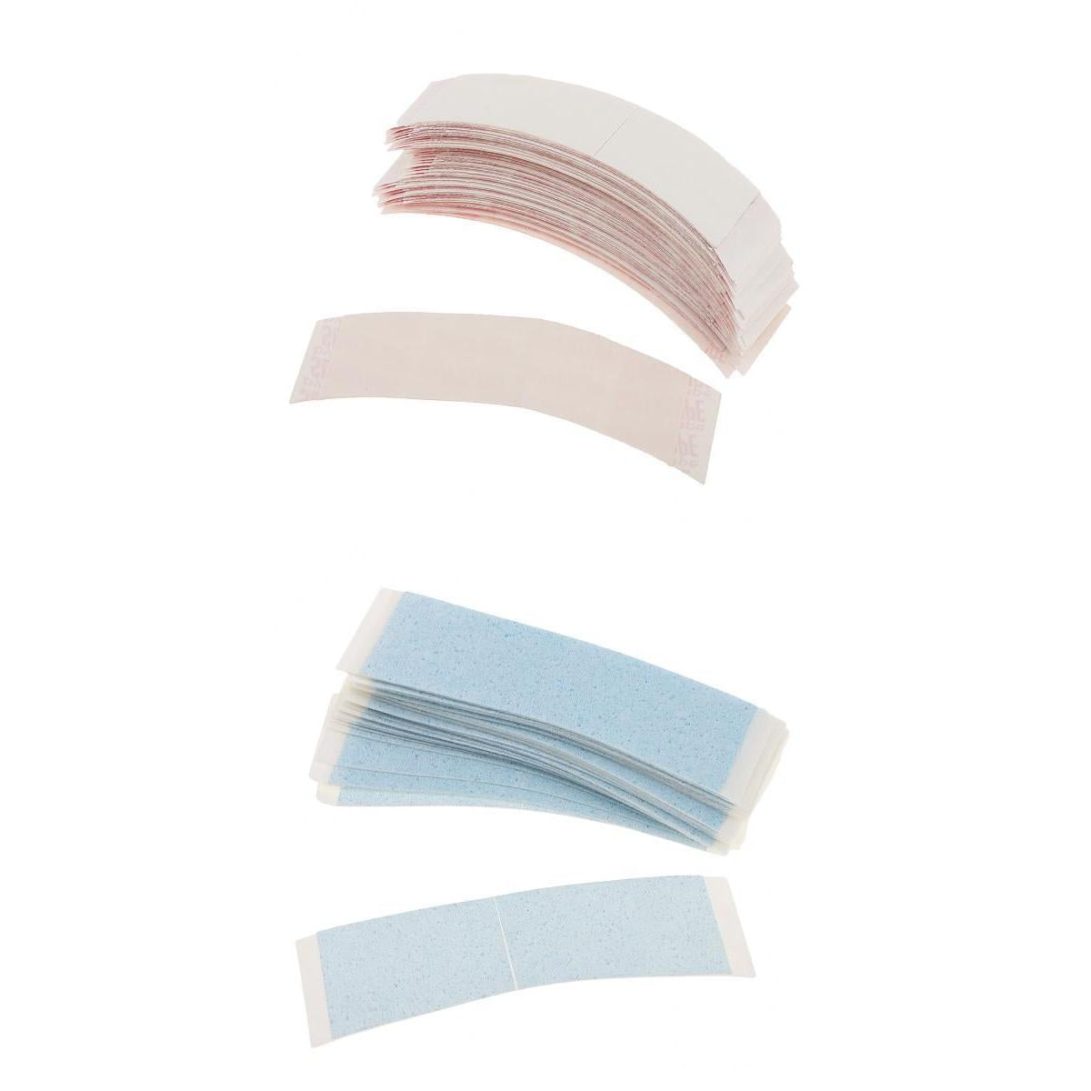 72 Pieces Double Sided Adhesive Tapes Strips for Hair Extension Toupee Wigs