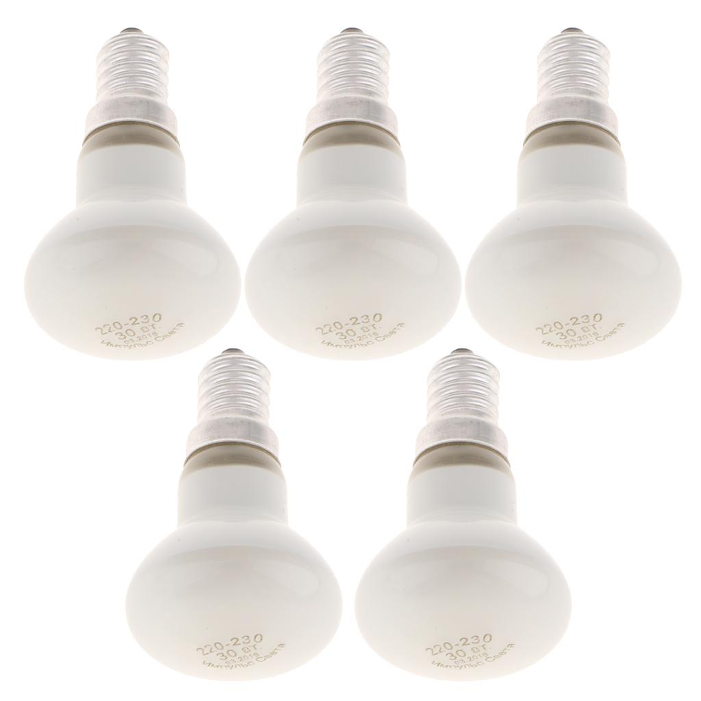 5-piece R39 Reflector Filament Spotlight Bulb Lamp SES E14 30W