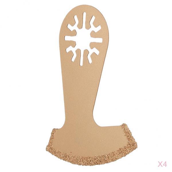 4Pcs Oscillating Multitool Arc Saw Blade Wood Plastic Metal Cut Power Tool