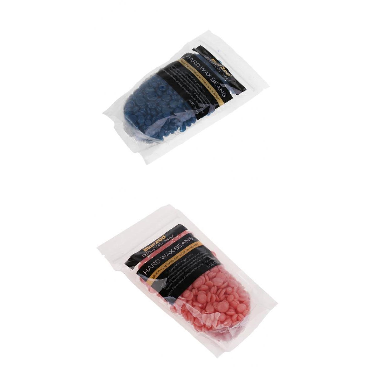2 Packs 100g Hot Wax Beans Hair Removal Bikini Depilatory No Strip Pellets