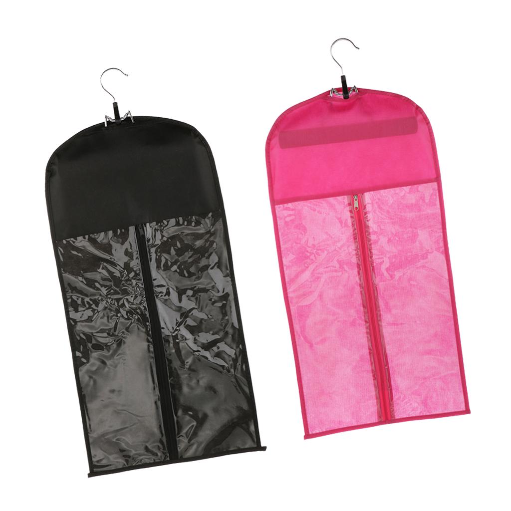 2 Pieces Dustproof Hair Wig Stand Storage Bag Holder Case Protector + Hanger