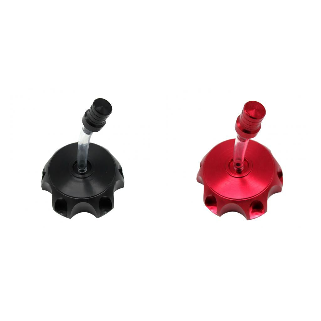 ATV Dirt Pit Bike CNC Aluminum Gas Fuel Tank Cap Breather Vent Red/Black