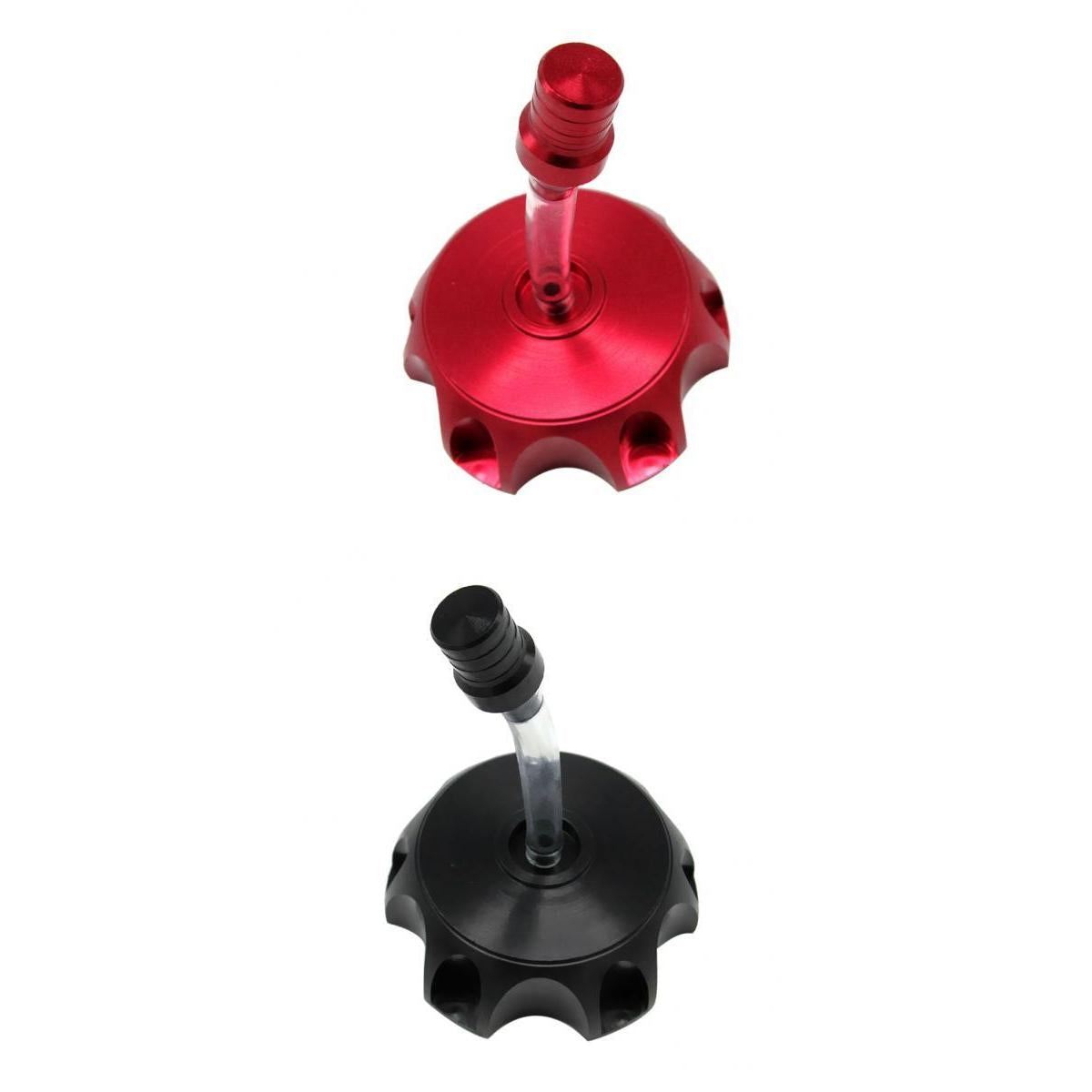 ATV Dirt Pit Bike CNC Aluminum Gas Fuel Tank Cap Breather Vent Red/Black