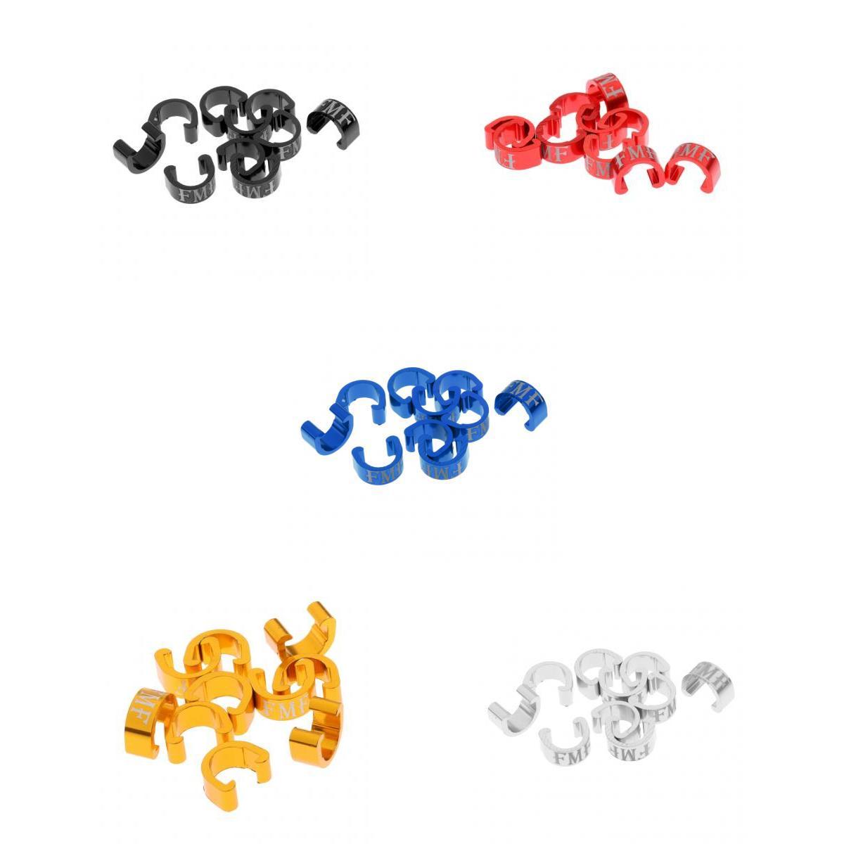50Pcs Aluminium Mountain Bike Cabe C-Clip Buckles Housing Hose Cable Guides