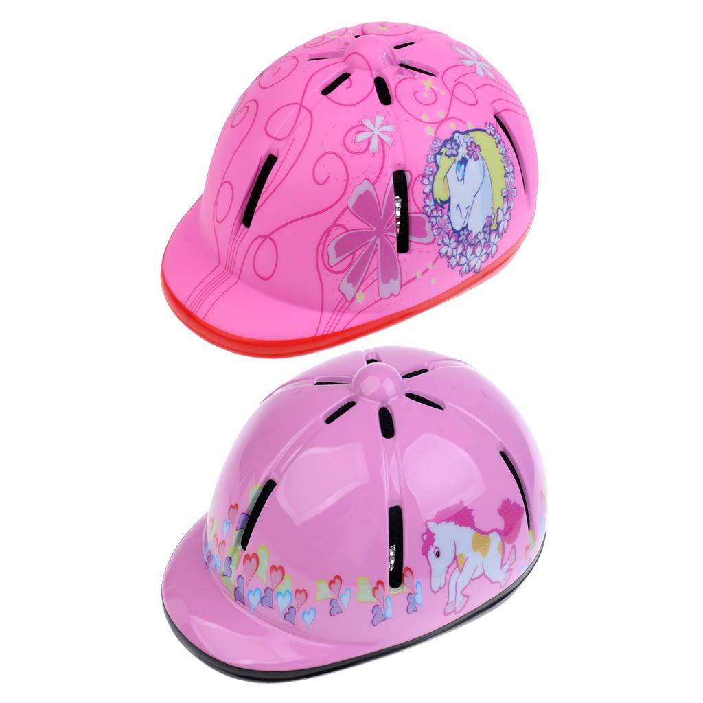 2 Pieces Adjustable Kids Safety Horse Riding Helmet Child Equestrian Helmet