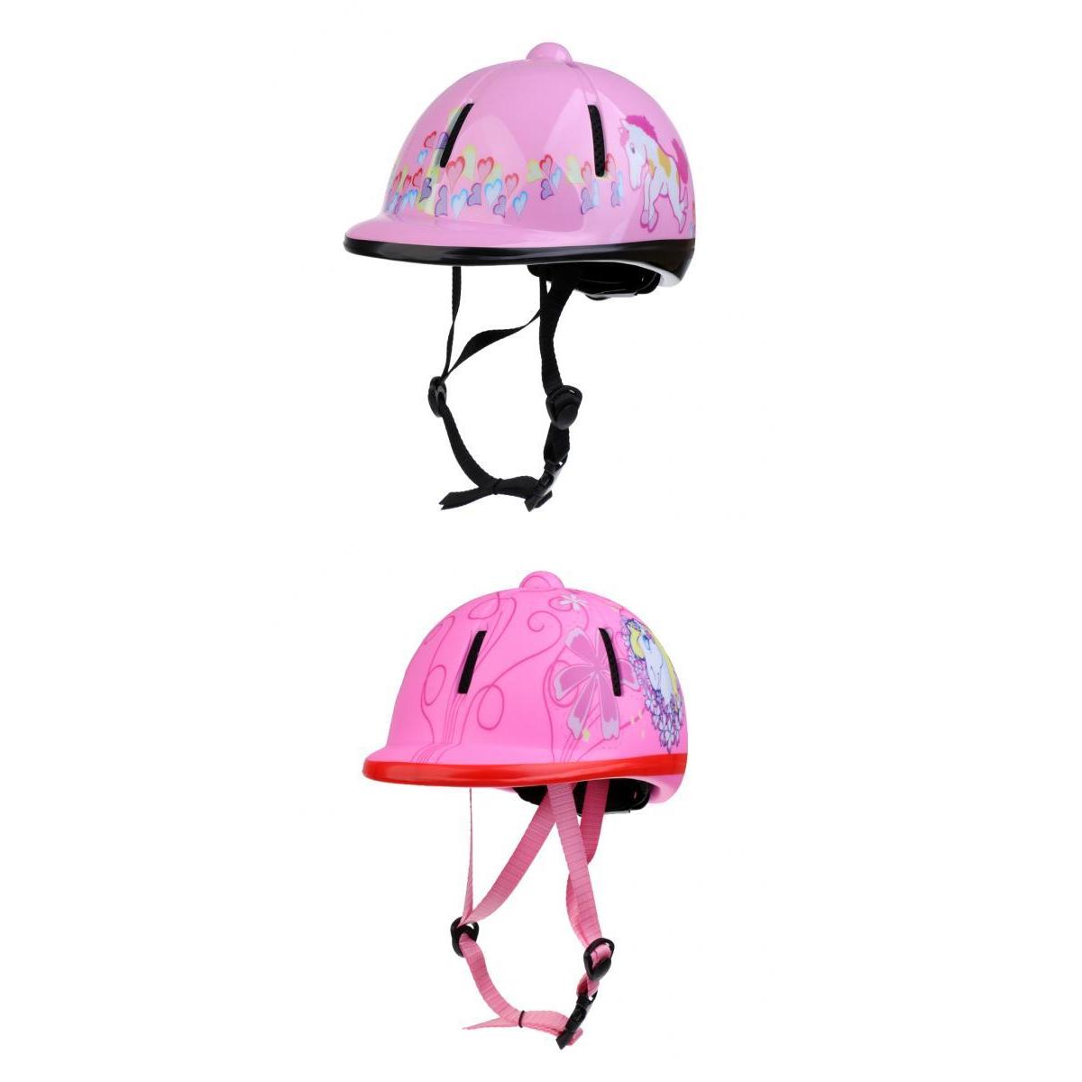 2 Pieces Adjustable Kids Safety Horse Riding Helmet Child Equestrian Helmet