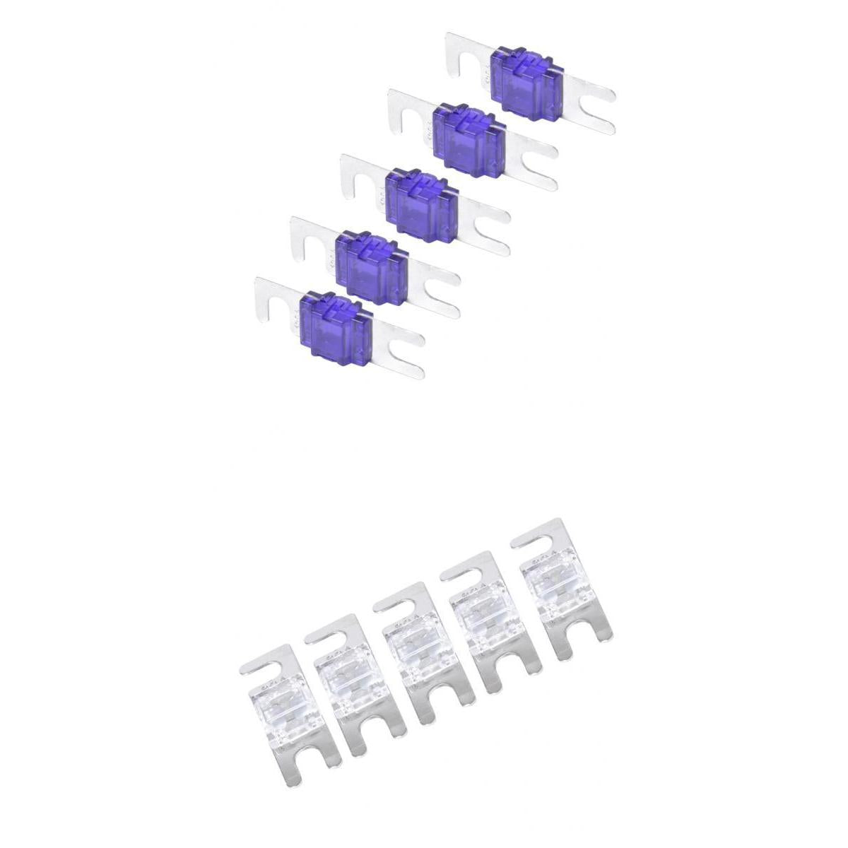 10 Pieces 100A+80A Mini ANL Bolt Fork Fuse Kit Car Audio Circuit Breaker