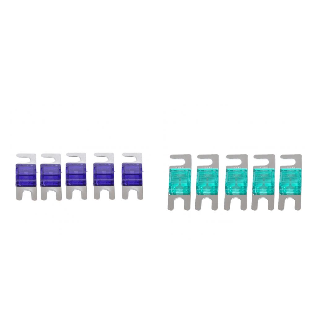 10 Pieces 100A+30A Mini ANL Bolt Fork Fuse Kit Car Audio Circuit Breaker