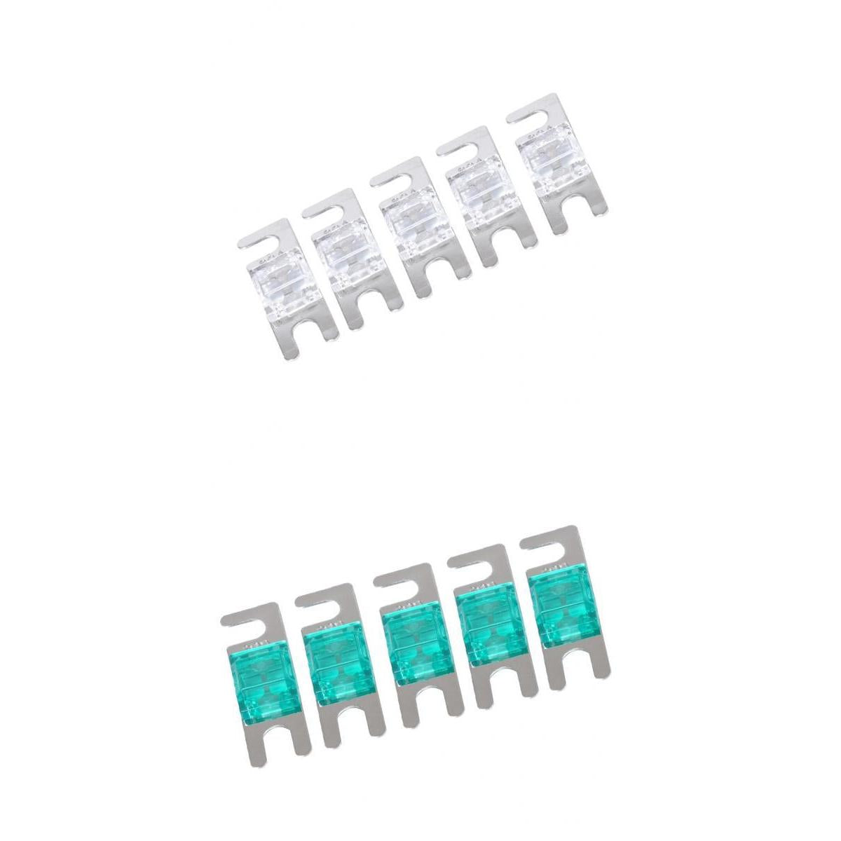 10 Pieces 80A+30A Mini ANL Bolt Fork Fuse Kit Car Audio Circuit Breaker