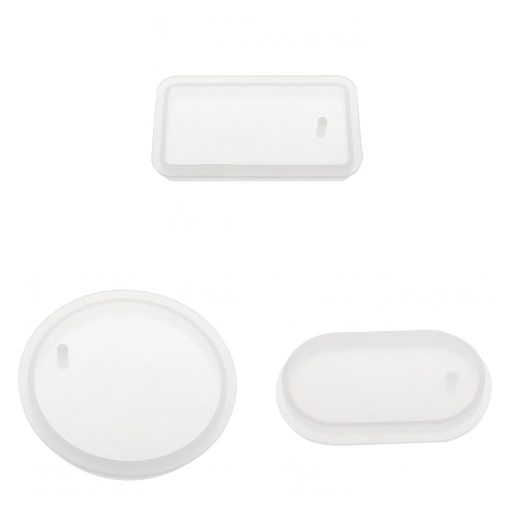 3pcs DIY Silicone Pendant Mold Jewelry Resin Casting Mould Craft Multi-shape