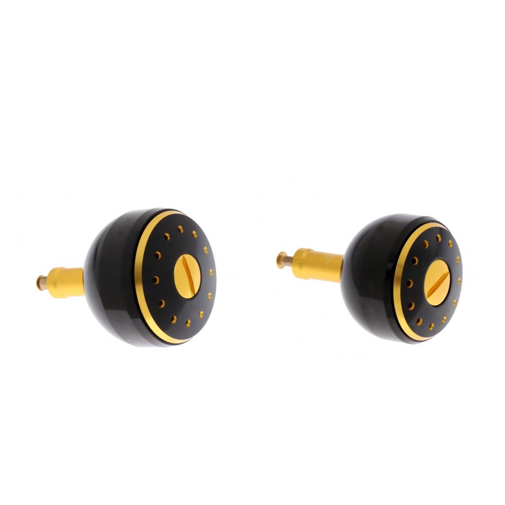 2x Metal Fishing Reel Handle Power Knob Replacement Handle Grip Fishing Gear