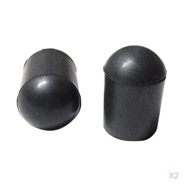 4 Pieces Black Rubber Tip for Upright Double Bass Endpin