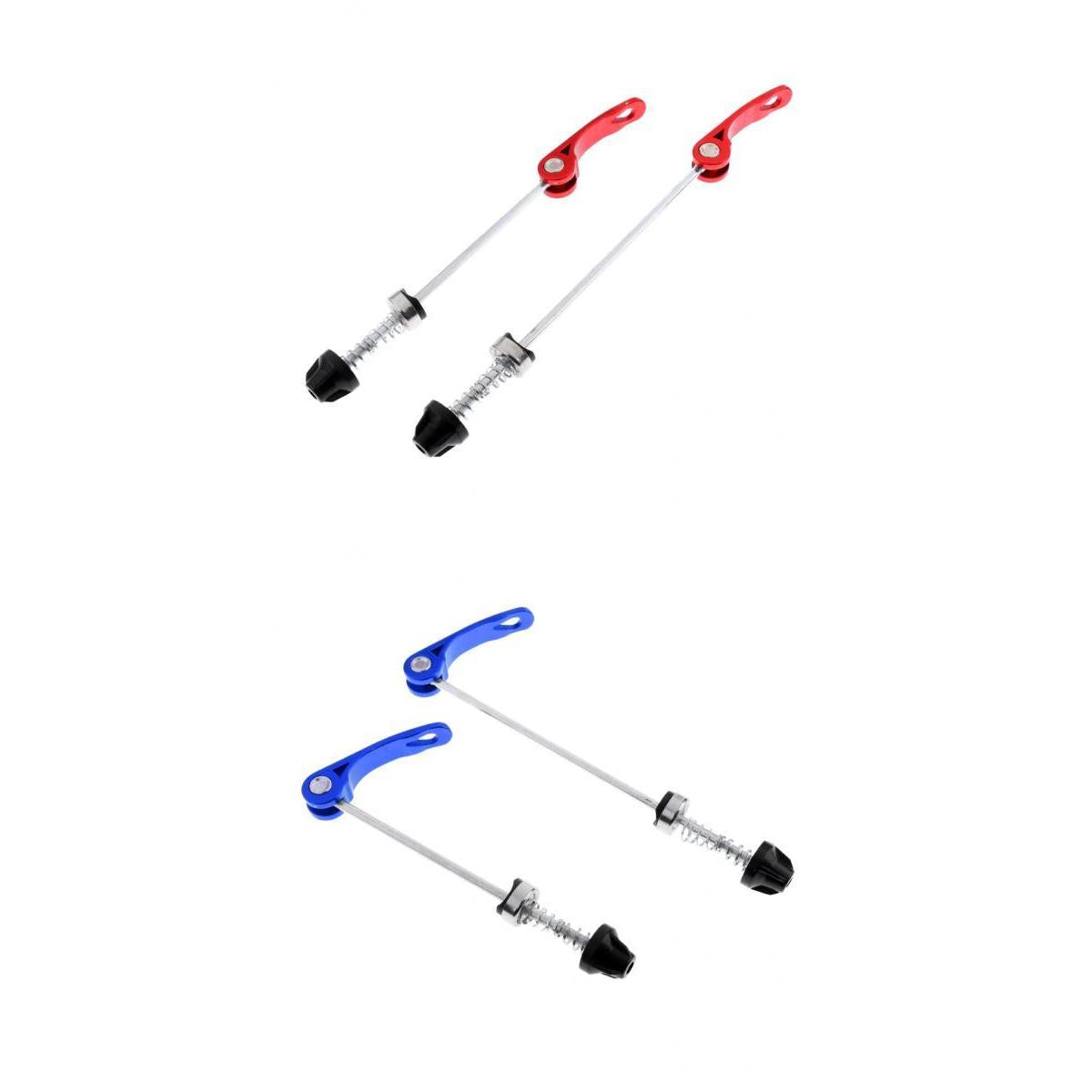 2 Pairs Bicycle Quick Release Skewers Road Bike Wheel Hub Skewers Axle Parts