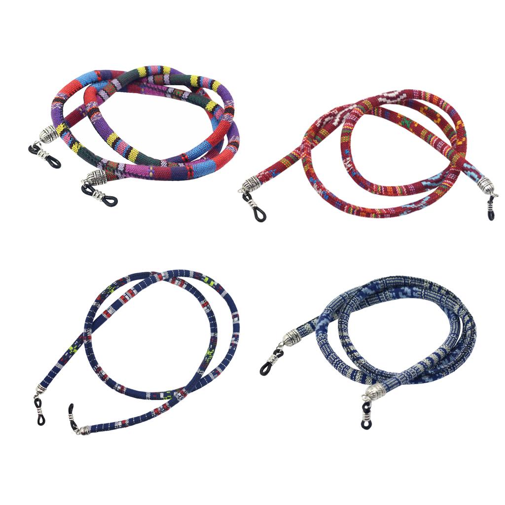 4Pcs Sunglasses Neck Cord Strap Glasses String Lanyard Holder 6mm Round Rope