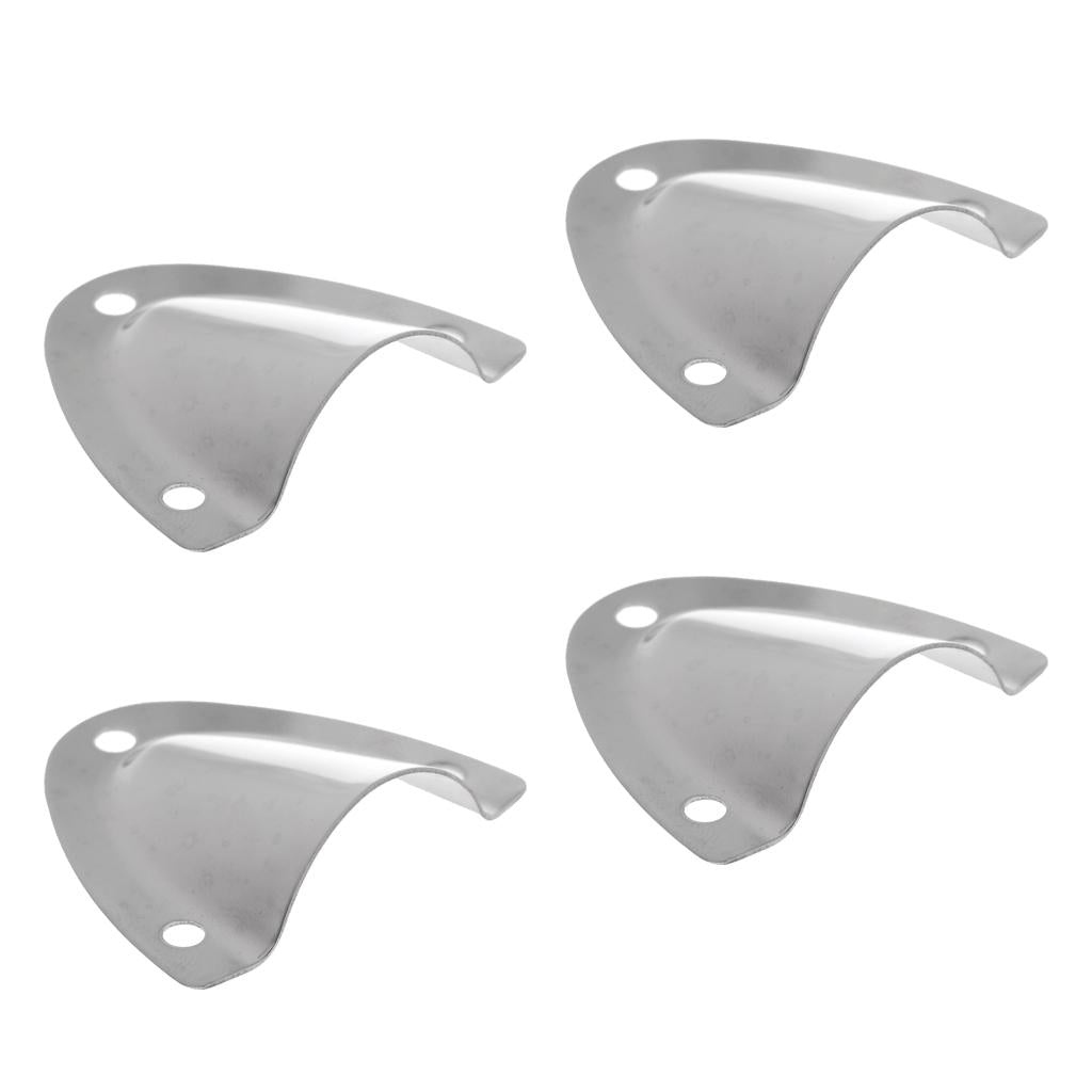 4pcs Stainless Steel 316 Midget Clam Shell Wire Cable Vent Cover For Boat