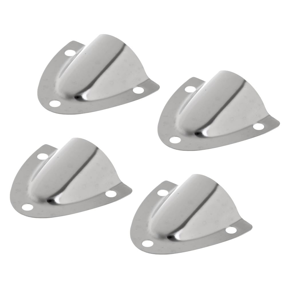 4pcs Stainless Steel 316 Midget Clam Shell Wire Cable Vent Cover For Boat