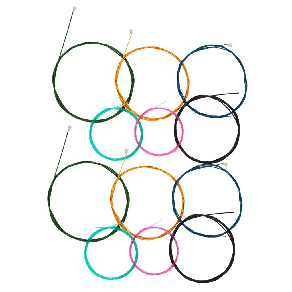2 Set Multi Colored Nylon Classical Guitar Strings for 6 String Guitar Parts