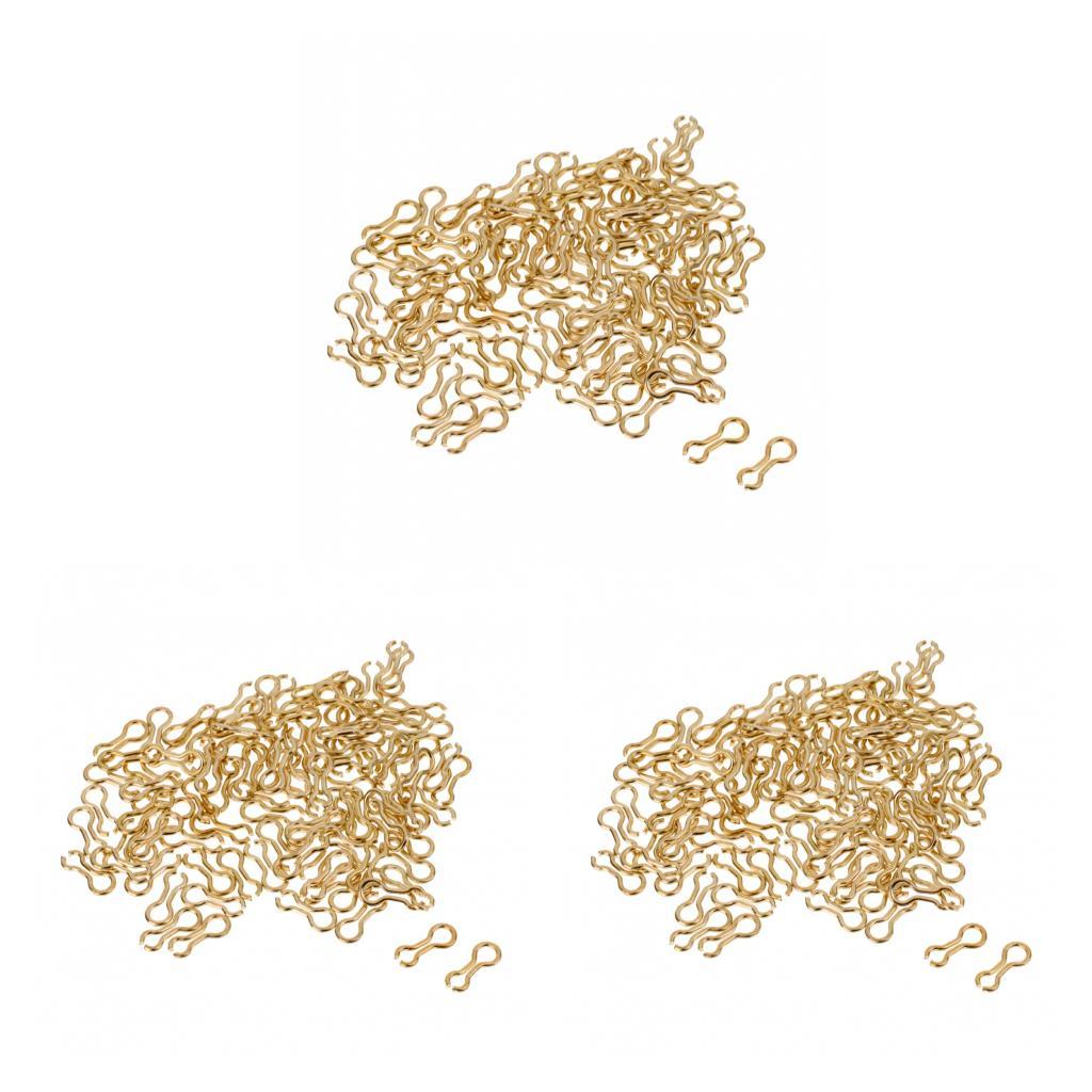 300pcs Alloy Brass Sinker Eyes Eyelets for Lead Weight Fishing Tackle S M L
