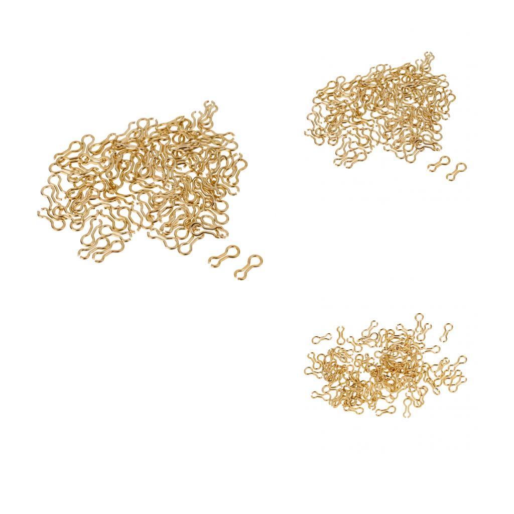 300pcs Alloy Brass Sinker Eyes Eyelets for Lead Weight Fishing Tackle S M L