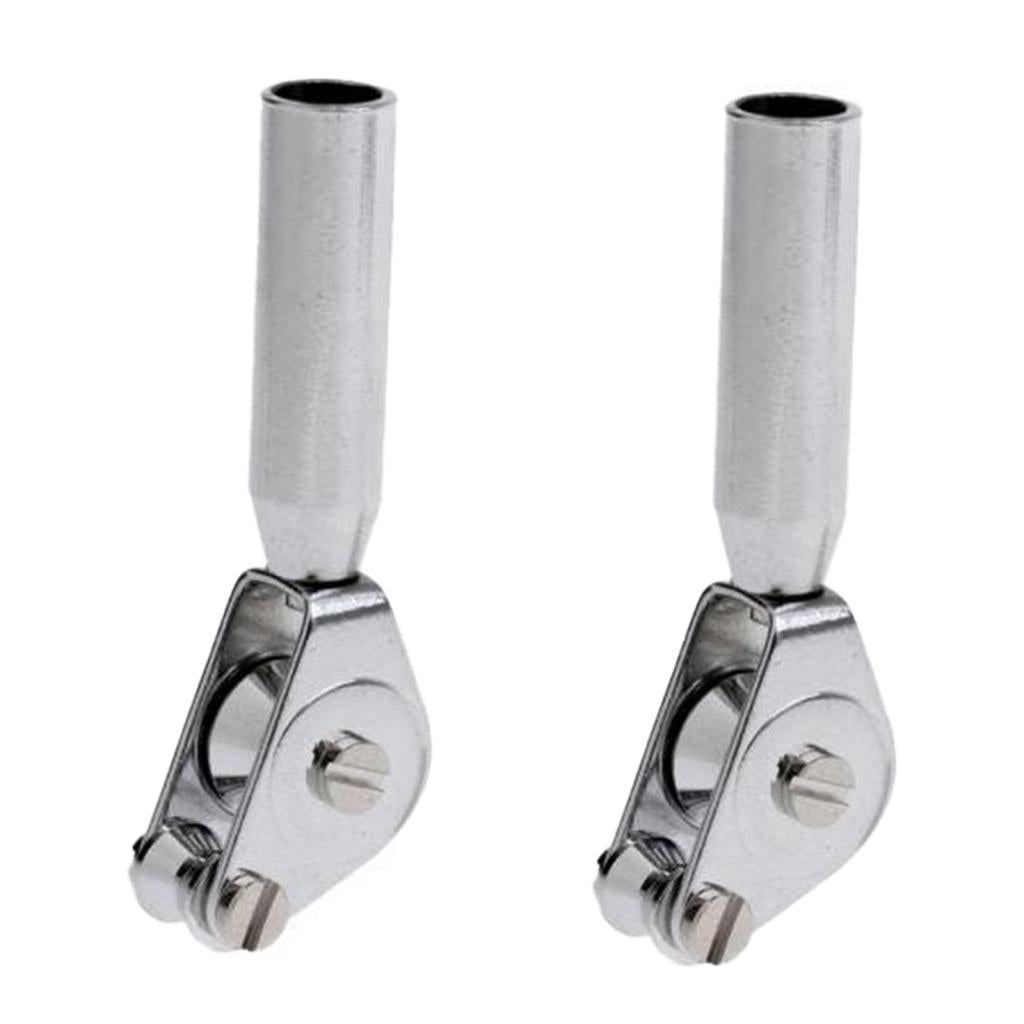 2Pcs Heavy Duty Trolling Fishing Double Roller Rod Guide Top Bearing 6/10mm