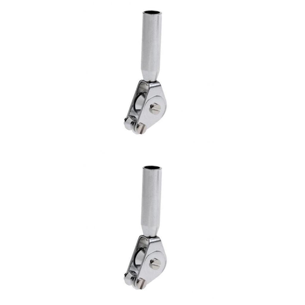 2Pcs Heavy Duty Trolling Fishing Double Roller Rod Guide Top Bearing 6/10mm