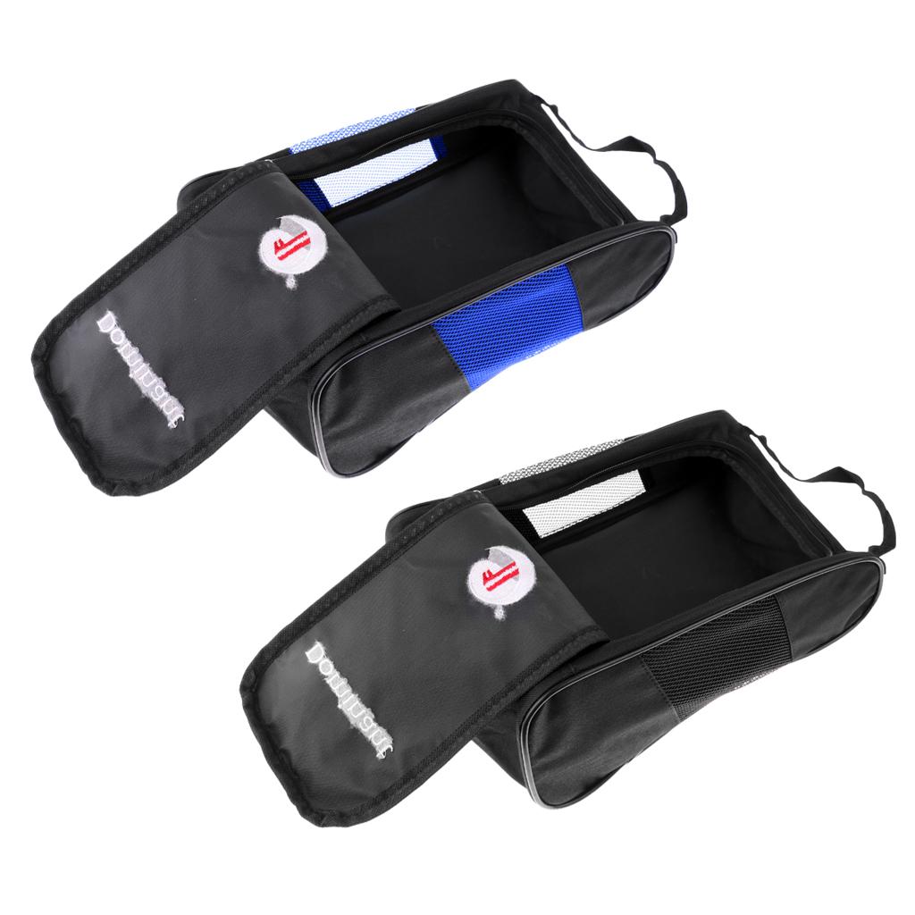 2 Pieces Portable Waterproof Golf Sport Shoes Storage Bag Travel Case Bag
