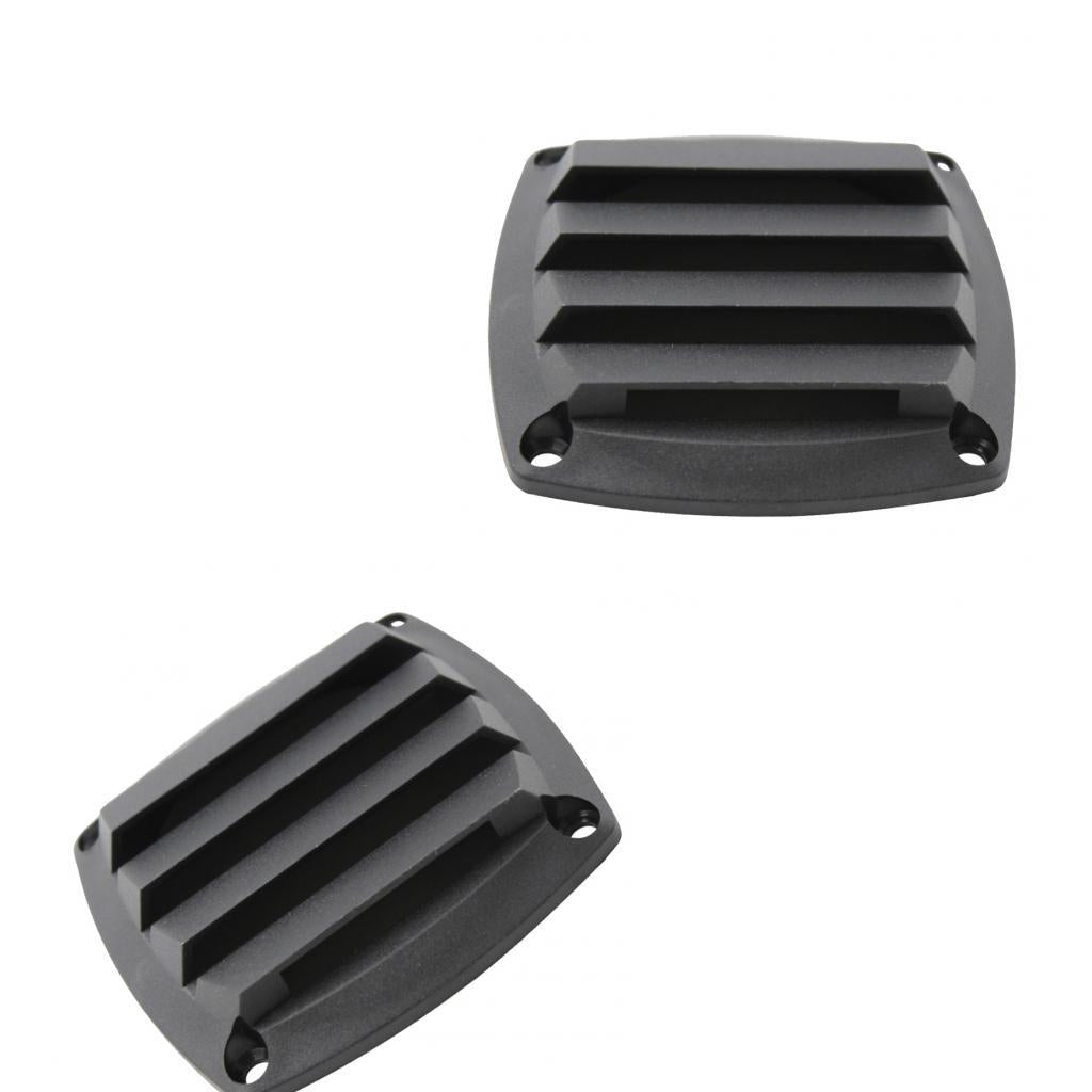 2x Marine Vents Hull Air Vent Boat for 3 Inch Tube Hose - Black