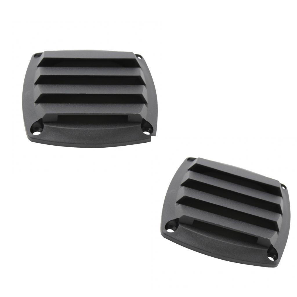2x Marine Vents Hull Air Vent Boat for 3 Inch Tube Hose - Black