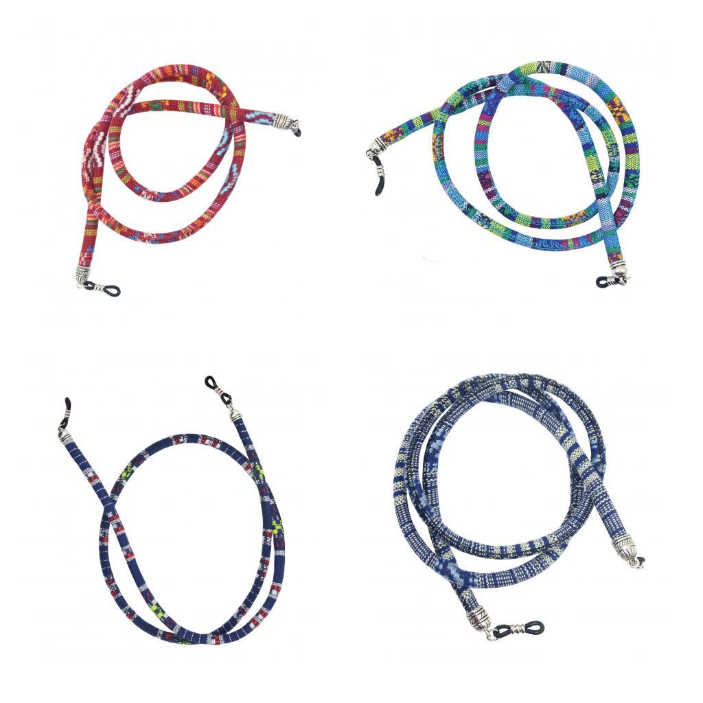 4Pcs Cotton Round Rope Sunglasses Neck Cord Strap Eyeglasses Lanyard Holder