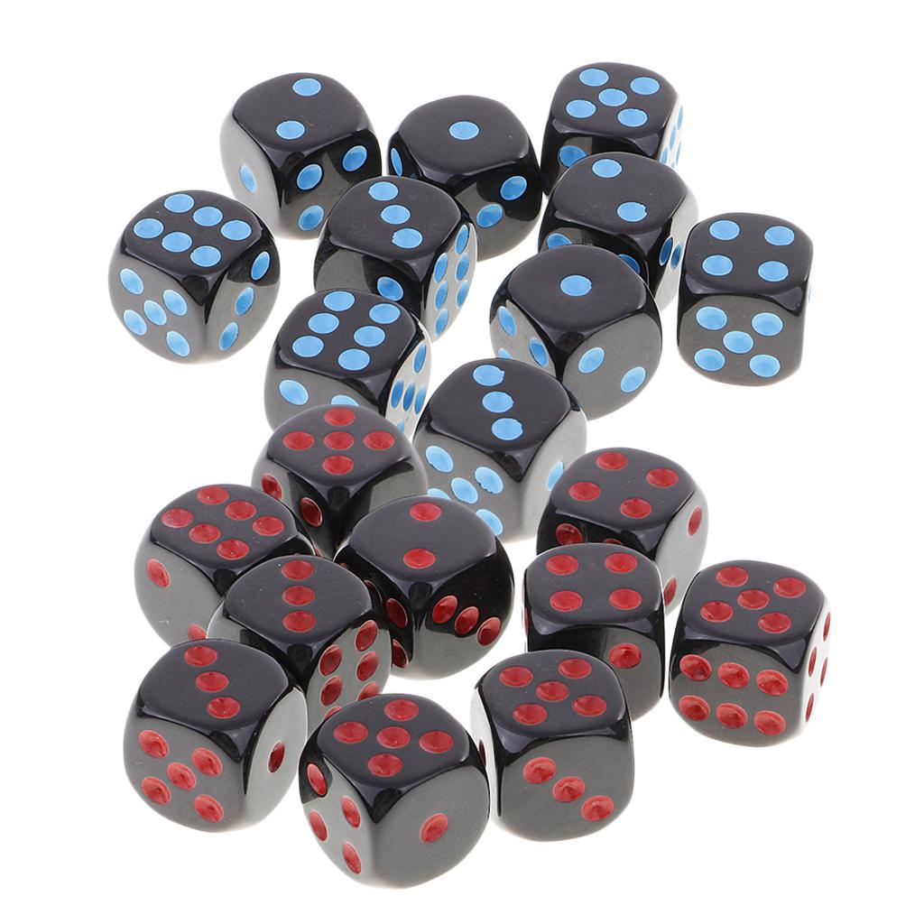 20 Pieces D6 Dice Set for RPG Board Games
