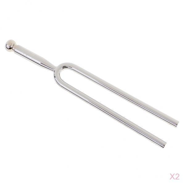 2 Pieces Tuning Fork with Pouch for Violin Guitar Piano A-440