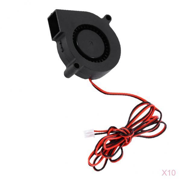 10Pcs silent Radial Turbo Blower Fan Cooling Fan DC 24V for 3D Printer Parts