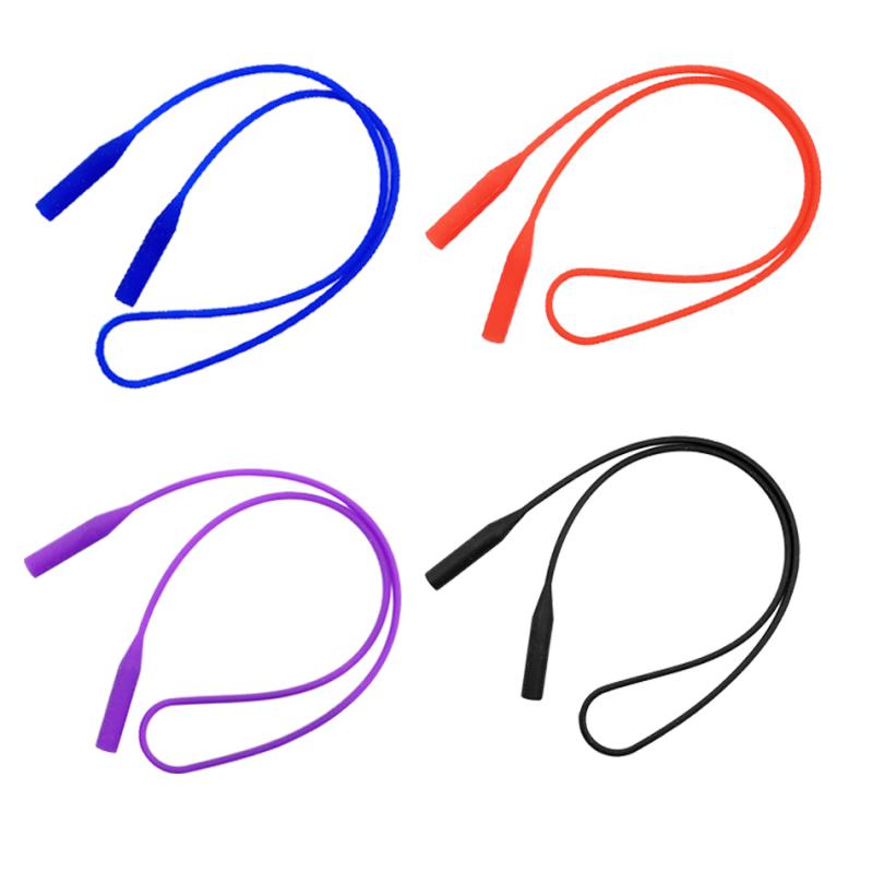 4Pieces Mixed Color Anti-slip Silicone Eyeglasses Strap Sports Strap Holder
