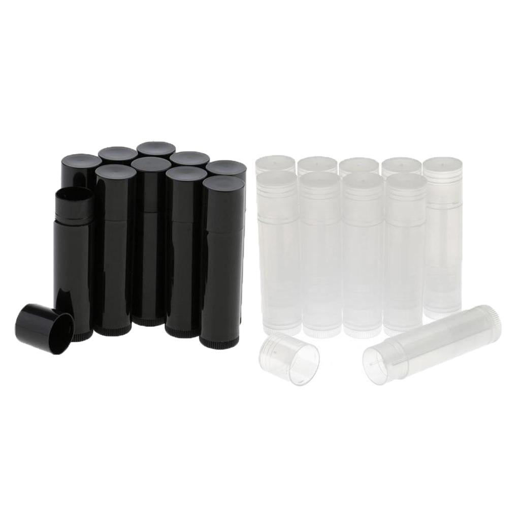 20 Pieces Empty Lip Balm Tubes Cosmetic Containers Lipstick Bottles