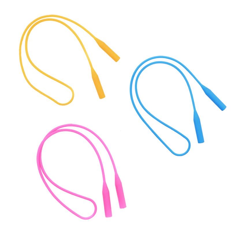 3pcs Silicone Eyeglass Strap Sunglasses Spectacles Cord Holder Neck Lanyard