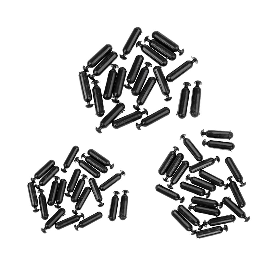 60pcs Fishing Lure Rattles Tube Rattle Shake Attract Fly Sound Bar 1# 2# 3#