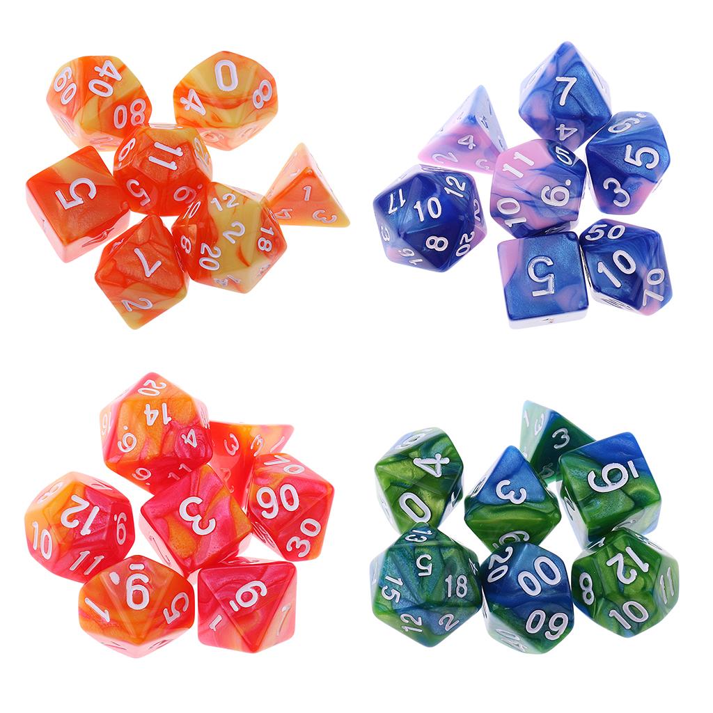 28PCS Polyhedral Dice 16mm for Dungeons and Dragons Dice Table Game