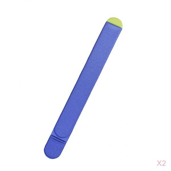 2Pieces Elastic Stylus Pocket Holder Sticker for Apple Pencil iPad Pro Blue