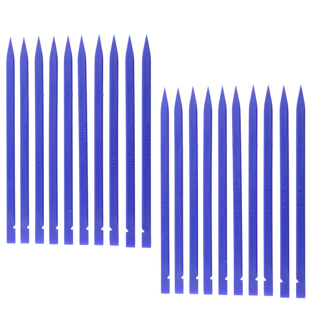 20 Pieces Universal Stick Spudger Phone Tablet Opening Pry Bar Tool Blue