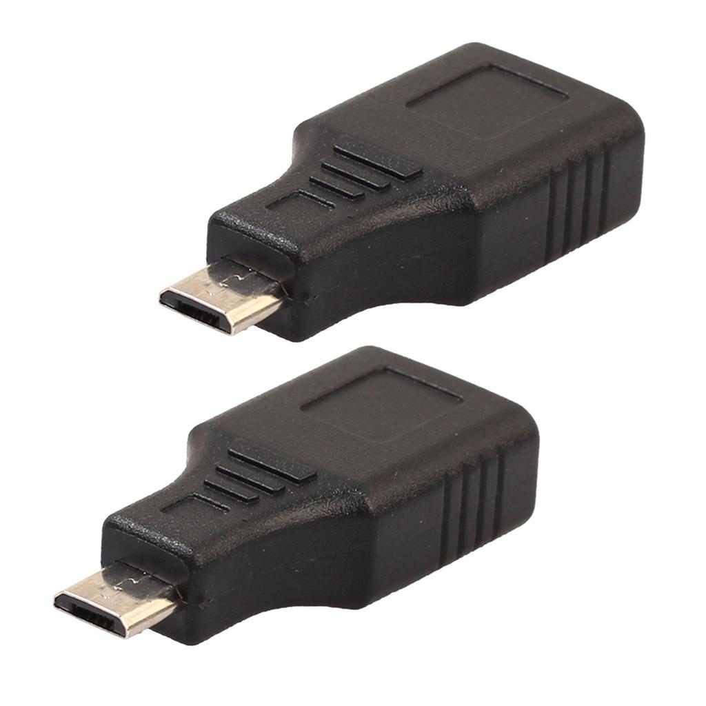 2 Pieces Micro USB Male to USB 2.0 Female OTG Adapter For Android Phones