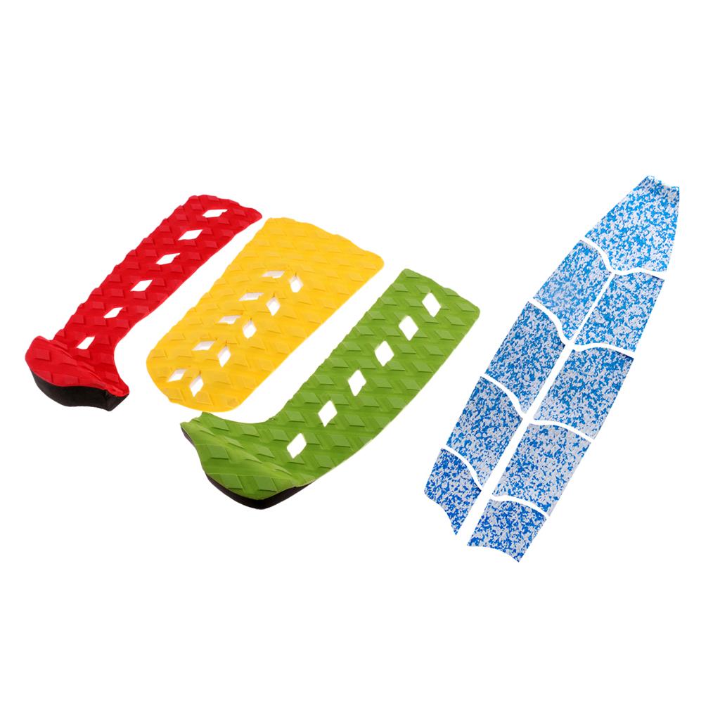 9 Pieces Durable Surfboard Funboard Traction Pad with 3 Pieces Tail Pad Grip