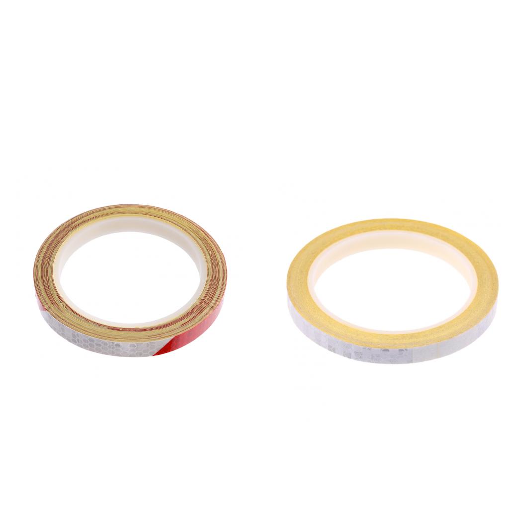 2pcs Bike Reflective Sticker Cycling Reflector Tape Bicycle Accessories 8m