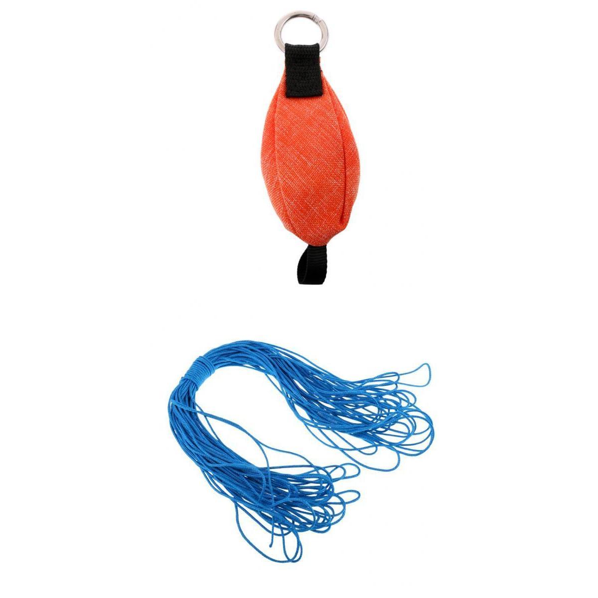 250g/8.8 oz Climbing Tree Arborist Throw Weight Bag + 5m Blue Throw Line